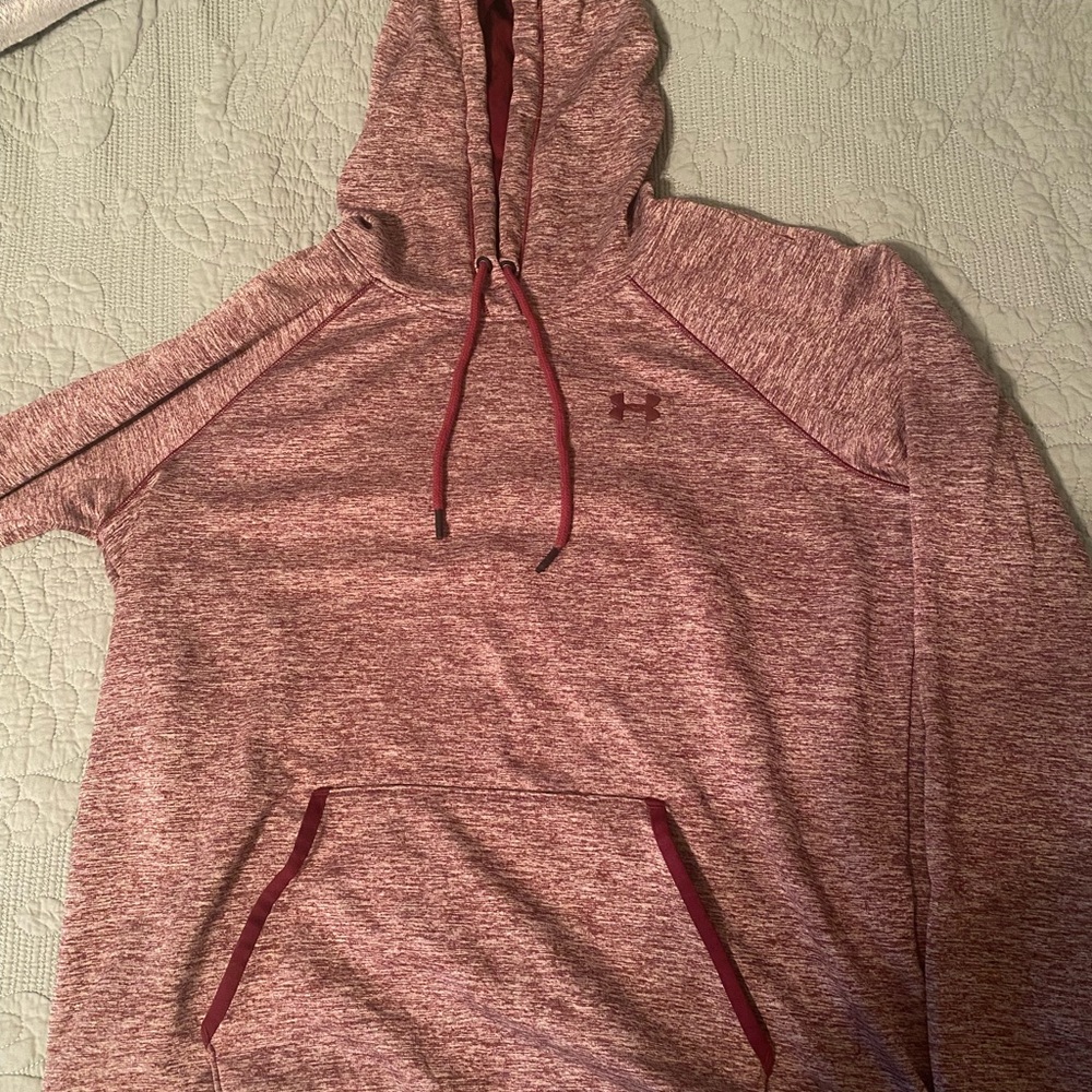 Under Armour Heathered Burgundy Hoodie